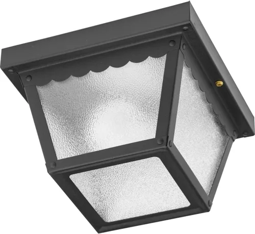 Vista 4 de Progress Lighting 1 luz de techo empotrada para interiores y exteriores, accesorio de montaje en techo interior y exterior para porches, patios