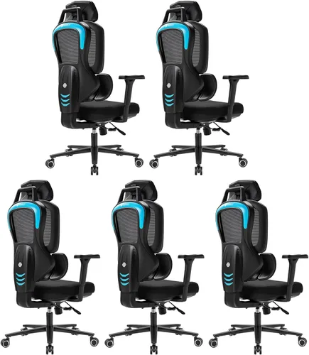 Vista 14 de EUREKA ERGONOMIC Typhon Gaming Chair, Ergonomic Office Chair, Home Office Desk Chairs, Gaming Chairs for Adults, Mesh Office Chair, Adjustable Black