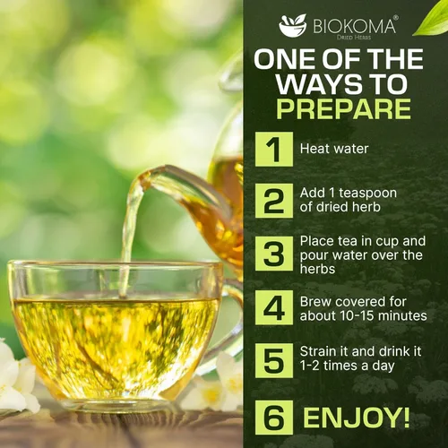 Vista 4 de Biokoma Hyssop Dried Herb 50g 1.76oz Hyssopus officinalis Premium Loose Leaf Herbal Tea Respiratory Immune Relax Support Digestion Caffeine-Free No