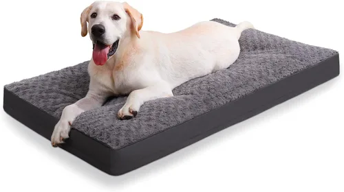 Vista 10 de KSIIA Alfombrilla de Cama para Jaula de Perro Impermeable para Jaula, Cama de Terciopelo Rosa Suave para Perros Medianos con Funda Lavable Negro