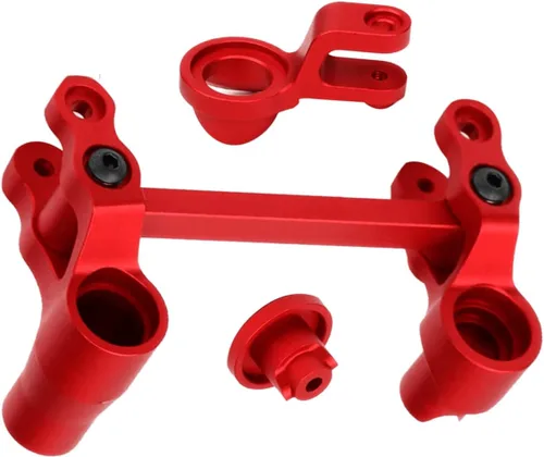 Vista 7 de RC Upgrades Part Steering Bellcranks para 1/10 WideMaxx Maxx, servo Saver de aluminio Draglink Hops Up Set para RC Modelo #89086-4, #89076-4 Azul