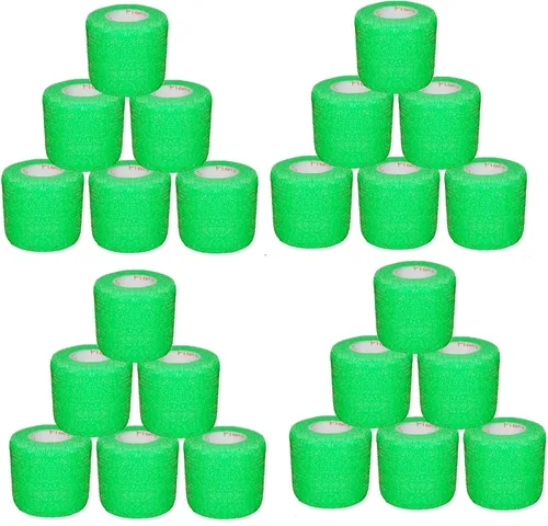 Vista 33 de Cinta adhesiva para veterinarios (negro) (paquete de 2) (2 pulgadas x 15 pies), autoadhesiva, adherente, cohesiva, flexible, autoadhesiva, rollo