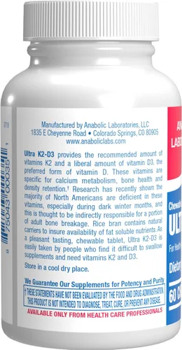 Vista 2 de Suplemento masticable de vitamina D y K2 – Clínico D3 K2 2000IU para dientes óseos, estado de ánimo y apoyo inmunológico más absorción de calcio