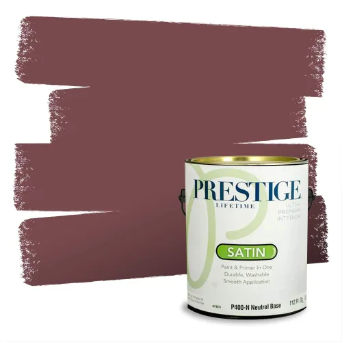 Vista 212 de Prestige Paints Pintura exterior e imprimación en uno, 1 galón, plano, coincidencia comparable de Valspar* Amber Rose*