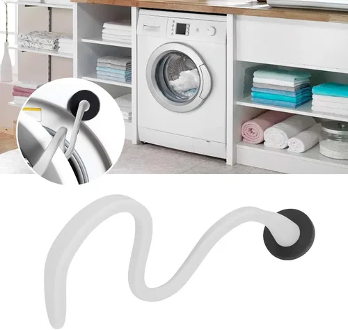 Vista 7 de AYNEFY Soporte flexible para puerta de lavadora, soporte magnético universal para lavadora de carga frontal, mantiene la puerta de secado