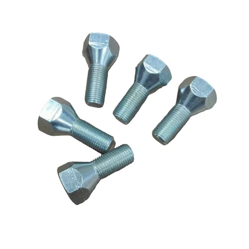 Paquete de 5 pernos 11062A para remolque de 1/2 a 20 x 1-5/8 pulgadas, acero sólido con acabado chapado en zinc, se adapta a tornillos de cubo de 5