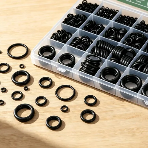 Vista 7 de 1020 Pcs O Ring Kit, 20 Sizes Nitrile Rubber O Ring Assortment Kit