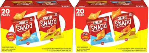 Vista 8 de Cheez-It Galletas de queso, galletas horneadas, aperitivos para el almuerzo, paquete variado (42 paquetes)