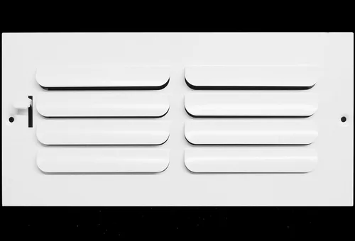 Vista 13 de HVAC Premium Difusor de Suministro de Aire de Cuchilla Curva Fija de 1 Vía de 6" X 6" - Cubierta de Conducto de Ventilación - Registro de Rejilla