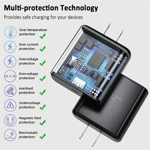 Vista 3 de Cargador de pared de carga súper rápida de 65 W, compatible con Samsung Galaxy Z Fold7 Fold6 Fold5 Flip7 Flip6 S24 S25 Ultra Note20 Ultra iPhone17