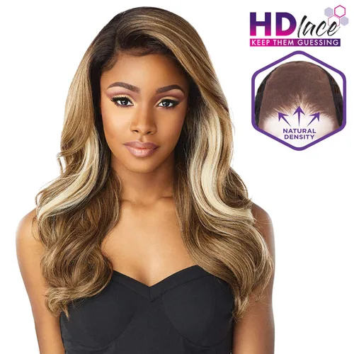 Vista 5 de Sensationnel Qué pelucas de encaje de 13x6 - Peluca sintética ZELENA Cloud 9 con encaje HD de línea de cabello prearrancada - Whatlace ZELENA (1B)