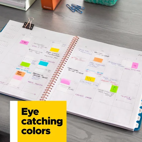 Vista 6 de Post-it Flags, 35/Dispenser, 4 Dispensers/Pack, .47 in Wide, Assorted Bright Colors (683-4AB)