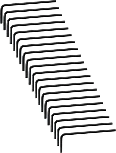 Vista 6 de Piutouyar Llave Hexagonal de 1.5mm, Juego de 60 Llaves Allen en Forma de L, Llave Hexagonal Pequeña para Reparación de Bicicletas y Muebles (Negro)