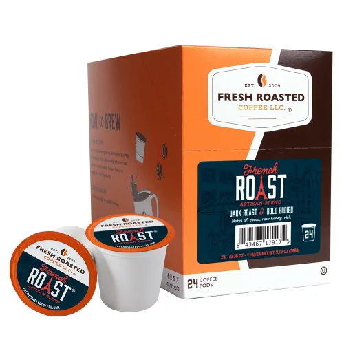 Vista 64 de Fresh Roasted Coffee, Blackbeard's Revenge, tueste medio, 24 cápsulas para cafeteras K-Cup