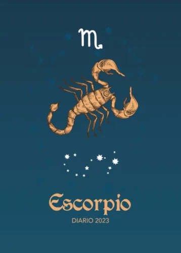 Escorpio Diario 2023 Planificador semanal de septiembre de 2022 a diciembre de 2023 16 meses Formato A5 Portada del tema Astrología y signos del