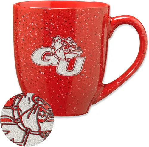 Vista 401 de Rico Industries NCAA Saint Joseph's (PA) Hawks Logo Principal Color Marrón 16 oz Logotipo del Equipo de Color Láser Grabado en Cerámica Moteada Taza