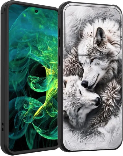 Vista 145 de Funda para Galaxy A36 5G/A56 5G con cubierta de cámara deslizante, resistente de doble capa híbrida a prueba de golpes, funda protectora resistente