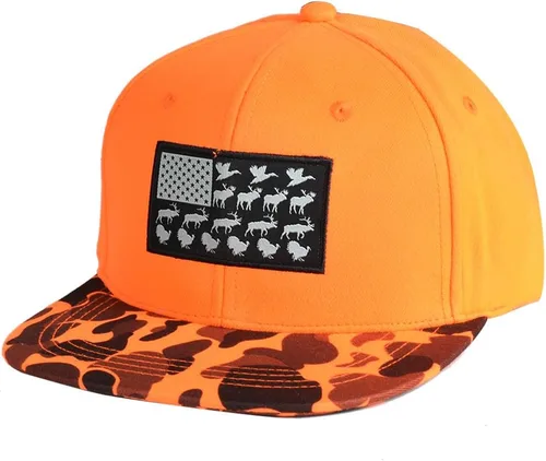 Vista 17 de EDTREK Gorra Snapback de rendimiento para exteriores con ala plana - Bordado único de animales