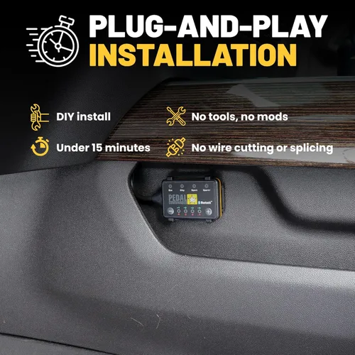 Vista 7 de PEDAL COMMANDER Controlador de respuesta del acelerador compatible con GMC Sierra 1500 2019-2025, 5ª generación, Plug-and-Play, 4 modos, 36 niveles