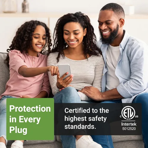 Vista 4 de Emporia - Enchufe inteligente con monitoreo de energía, enchufe inteligente WiFi funciona con Alexa y Google Home - Enchufe WiFi de 15A