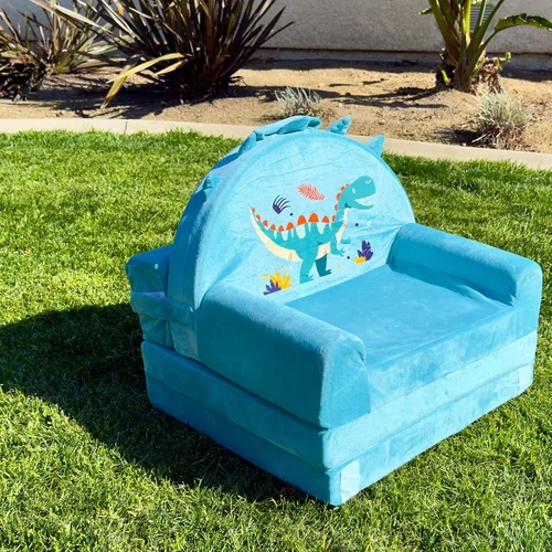 Vista 27 de Crown - Sofá cama para niños con funda extraíble lavable y respaldo de Magic-Tape - Silla plegable para niños pequeños, cómodos muebles