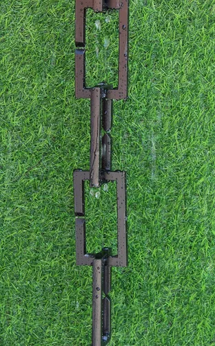 Vista 7 de KAM Página de inicio Cadena rectangular RAIN 8.5 pies (marrón) con kit de instalación