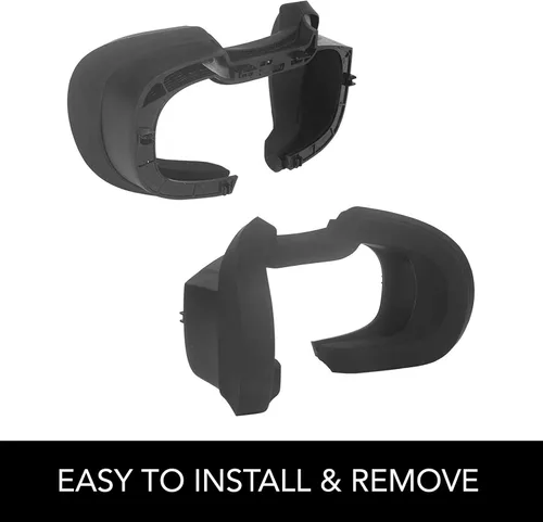 Vista 4 de Almohadilla facial VR para Oculus Rift S, cubierta de silicona para los ojos, Rift S VR, resistente al sudor, impermeable, a prueba de luz