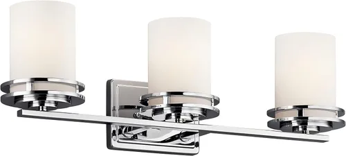 Vista 21 de Kichler Lighting Hendrik - Lámpara incandescente de baño con 3 focos, 5085OZ, 100.00watts, 120 volts