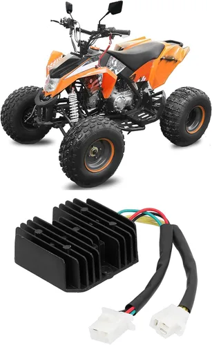 Vista 7 de Akozon Rectificador de voltaje, regulador de voltaje, rectificador de 6 cables, regulador de voltaje de repuesto para scooter de 250 cc, ciclomotor