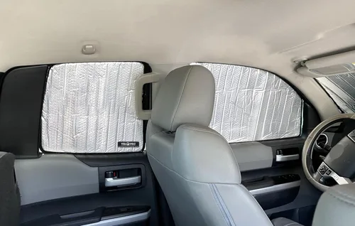 Vista 6 de YelloPro Auto Parasol para asiento delantero de ventana lateral, ajuste personalizado para Toyota Tundra 2007 2008 2009 2010 2011 2012 2013 2014