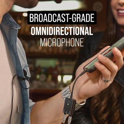 Vista 4 de Rode SmartLav+ Lavalier Micrófono para Smartphones, Negro