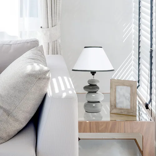 Vista 4 de Lámpara de mesa LT3052 de luz simple, 15 pulgadas, deSimple Designs, LT3052-GRY, 40.00watts