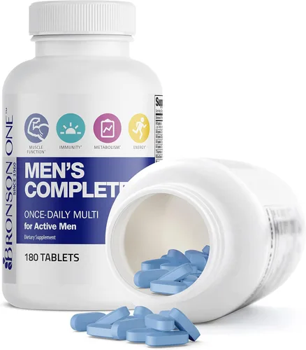 Vista 6 de Bronson ONE Daily Multivitamínico Completo para Hombres Multimineral Una Vez al Día Multi para Hombres Activos, 180 Tabletas