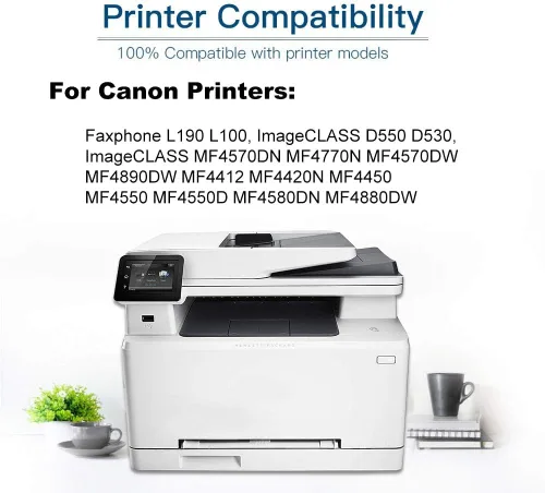 Vista 3 de 6-Pack (Black) Compatible Faxphone L190 L100 ImageCLASS D550 D530 Laser Printer Cartridge (High Capacity) Replacement for Canon CRG-128 CRG128
