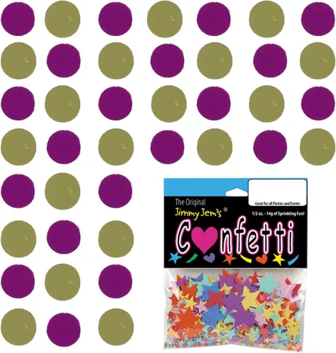 Vista 151 de Confetti Circle 1/4" Negro, Azul Marino Combo - 2 bolsas de media onza (1 oz) (8550/9971)