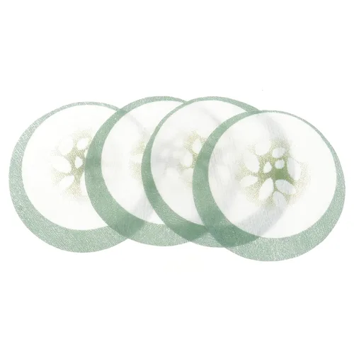 Vista 2 de Uonlytech Sombra de ojos de maquillaje, 100 unidades, almohadillas desechables para ojos de pepino, cuidado de la piel para reducir las ojeras