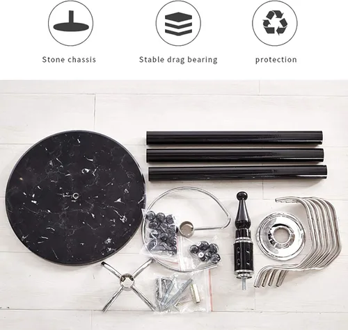 Vista 14 de Perchero de metal independiente, percheros con 16 ganchos, base de mármol, perchero para sombrero, perchero de metal, para dormitorio, sala de Blanco