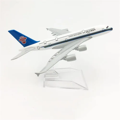 Vista 4 de 1/400 Escala A380 China Southern Airlines Modelo Modelo de aleación Modelo de avión fundido a troquel para la colección