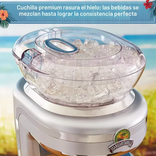 Vista 3 de Licuadora para bebidas heladas que tiene un jarro con el que es fácil servir y un depósito para hielo extragrande, DM1900, de Margaritaville Key West