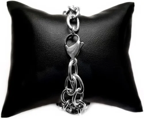 Vista 6 de Correa de eslabones de cadena de acero inoxidable compatible con Samsung Watch 3 de 1.772 in Galaxy Watch de 1.811 in Gear S3 Frontier Classic