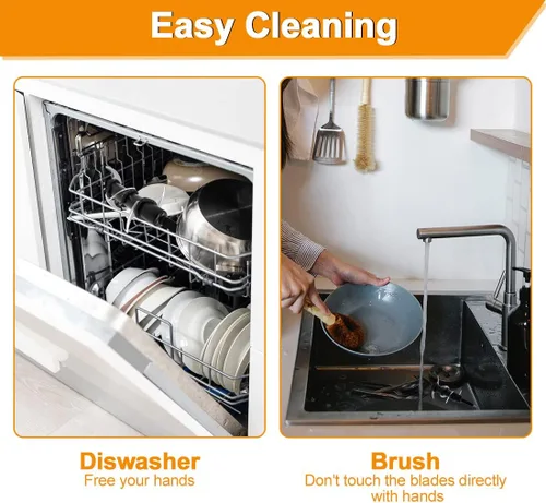 Vista 7 de Cuchilla de Repuesto de 6 Hojas para Licuadora Compatible con Jarra Ninja de 72 oz, Repuesto de 6 Cuchillas Apiladas para la Licuadora Profesional