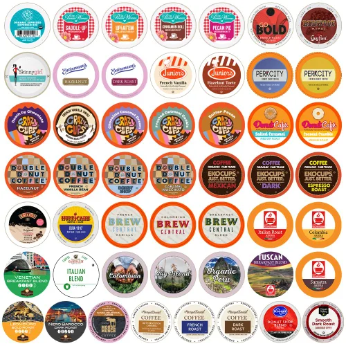 Vista 10 de Crazy Cups - Cápsulas reciclables de café saborizado p/máquinas K-Cup/Keurig, caliente o helado, sabor a Peppermint Chocolate Mocha
