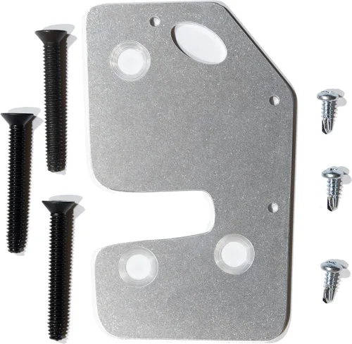 Vista 9 de CS Works - Placa de reparación y refuerzo de pestillo de puerta con pernos de repuesto para Jeep Cherokee (XJ) 97-01 LEFT/DRIVER