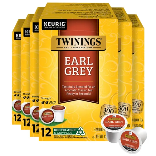 Vista 29 de Twinings Brew Over Ice - Té negro helado sin azúcar, 72 cápsulas K-Cup para Keurig, 12 unidades (paquete de 6), con cafeína