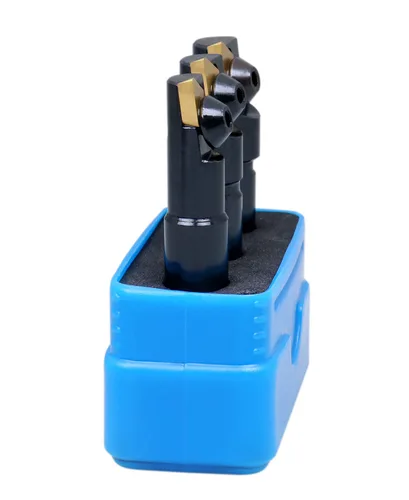 Vista 4 de Accusize Industrial Tools Juego de fresas de extremo indexables en miniatura de 3 piezas, vástago de 1/2 pulgada, 0046-0510