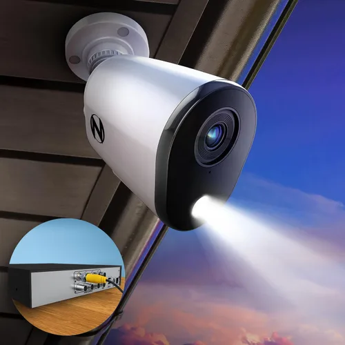 Vista 5 de Night Owl Sistema de Cámara de Seguridad para el Hogar con Video DVR de 12 Canales con Audio Bidireccional con (4) Cámaras de Disuasión 2K HD