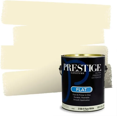 Vista 45 de PRESTIGE Pinturas de pintura exterior e imprimación en uno, 1 galón, plano, combinación comparable de Benjamin Moore* Pila de heno