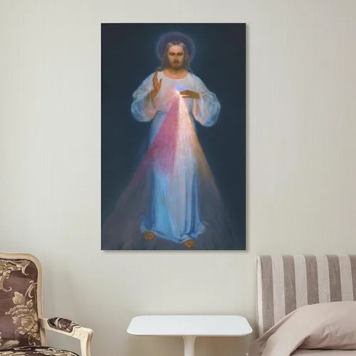 Vista 7 de KAYAMU Kazimirowski - Pósteres de lienzo de Divine Mercy Original de Kazimirowski, impresiones artísticas de pared para dormitorio, oficina