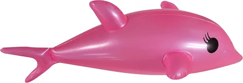Vista 6 de Juguete inflable de delfín perlado azul y rosa de 22 pulgadas (juego de 2) inflable para playa junto a la piscina
