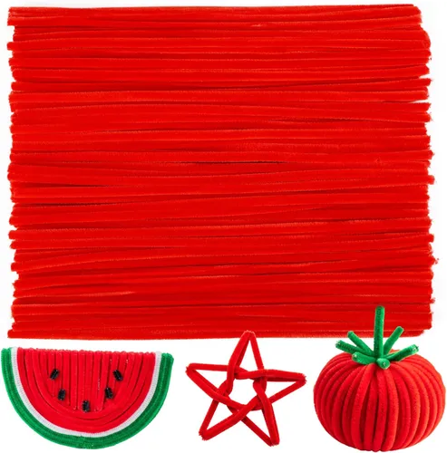 Vista 14 de Caydo 100 piezas de limpiapipas verde militar, suministros de manualidades, tallos de felpilla flexibles para proyectos de manualidades